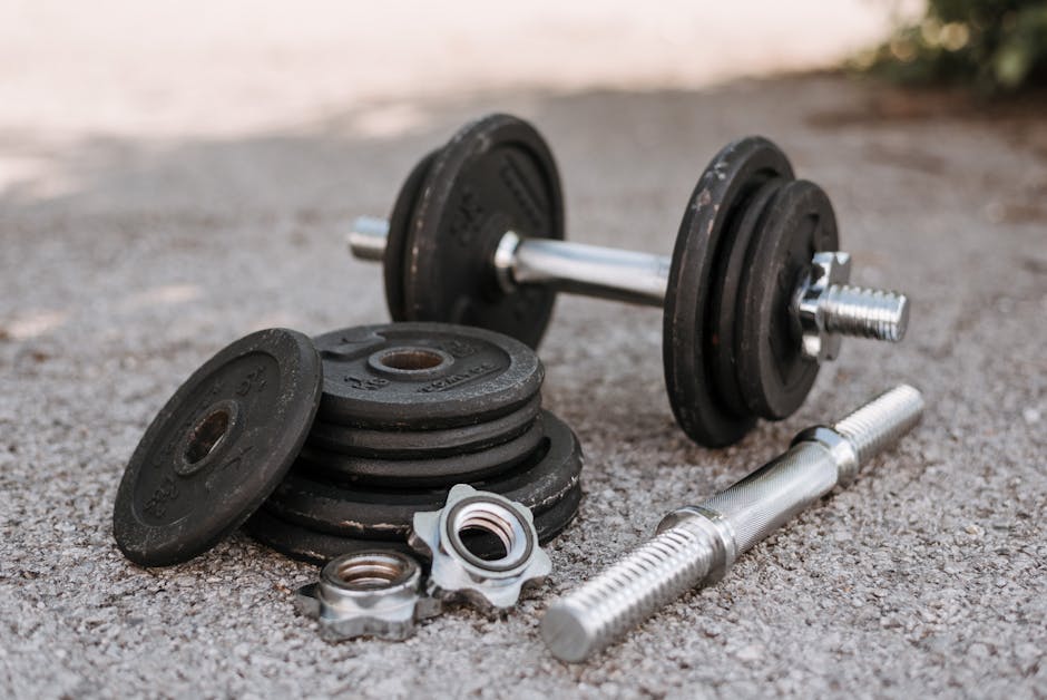 Adjustable Dumbbell Set, 5-50lb